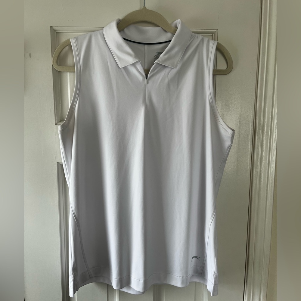Slazenger Large white zip up golf top